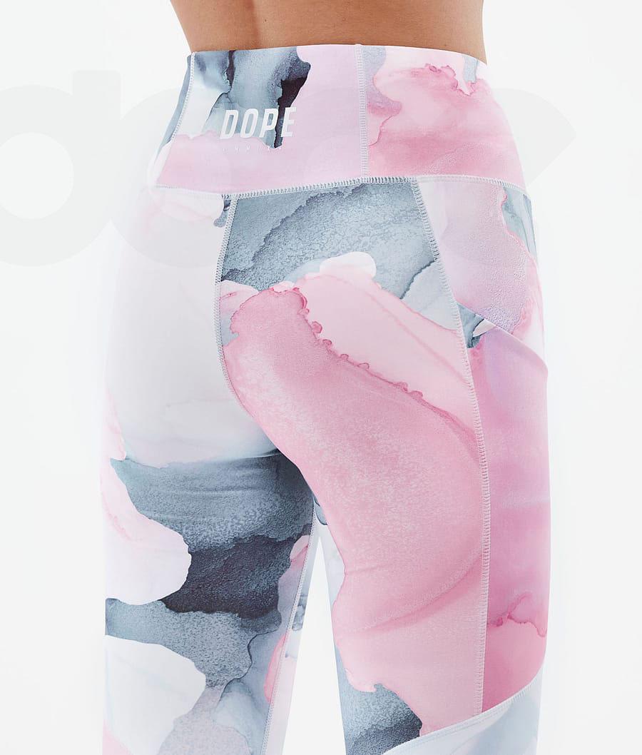Pink Women's Dope Lofty Tech Leggings | NZ_D1057