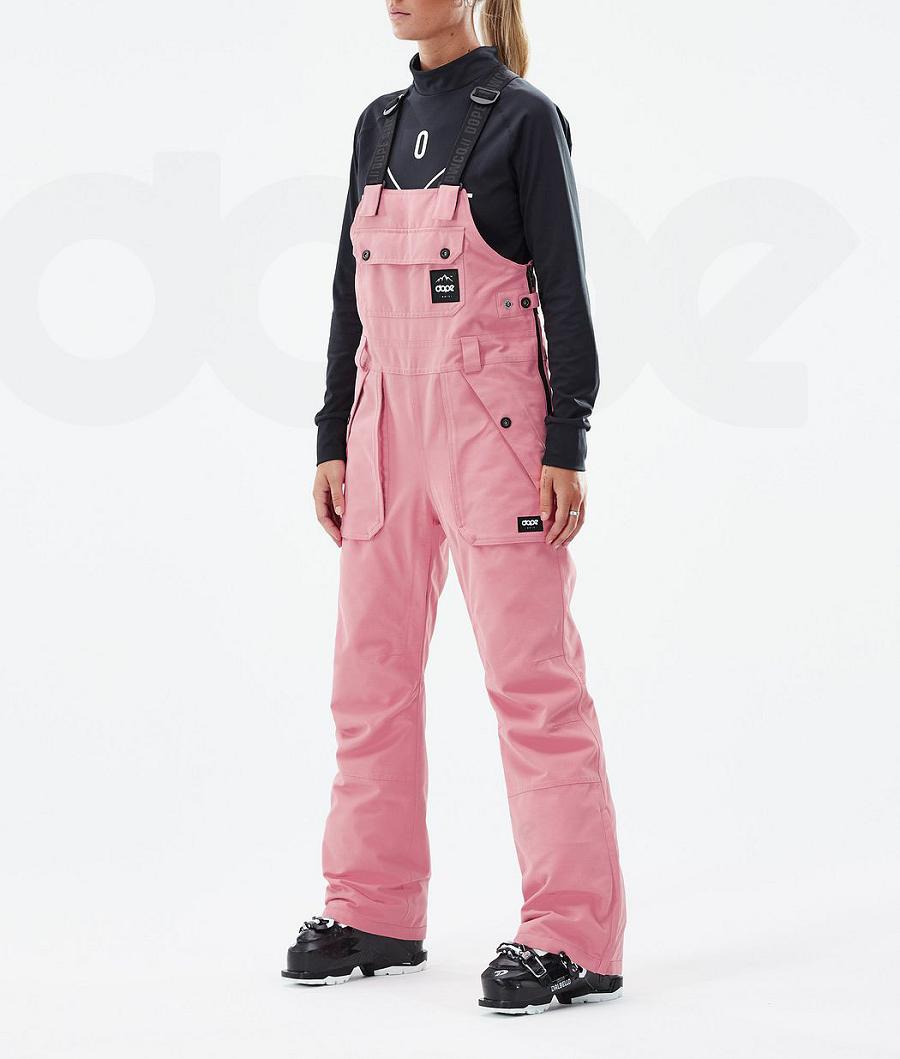 Pink Women\'s Dope Notorious B.I.B W Ski Pants | NZ_D2349