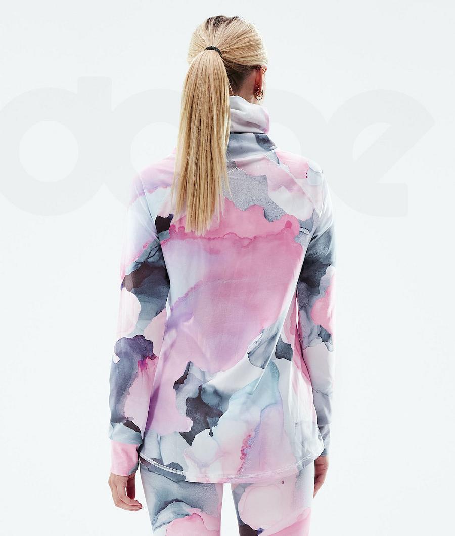 Pink Women's Dope Snuggle W Base Layer Tops | NZ_D1121