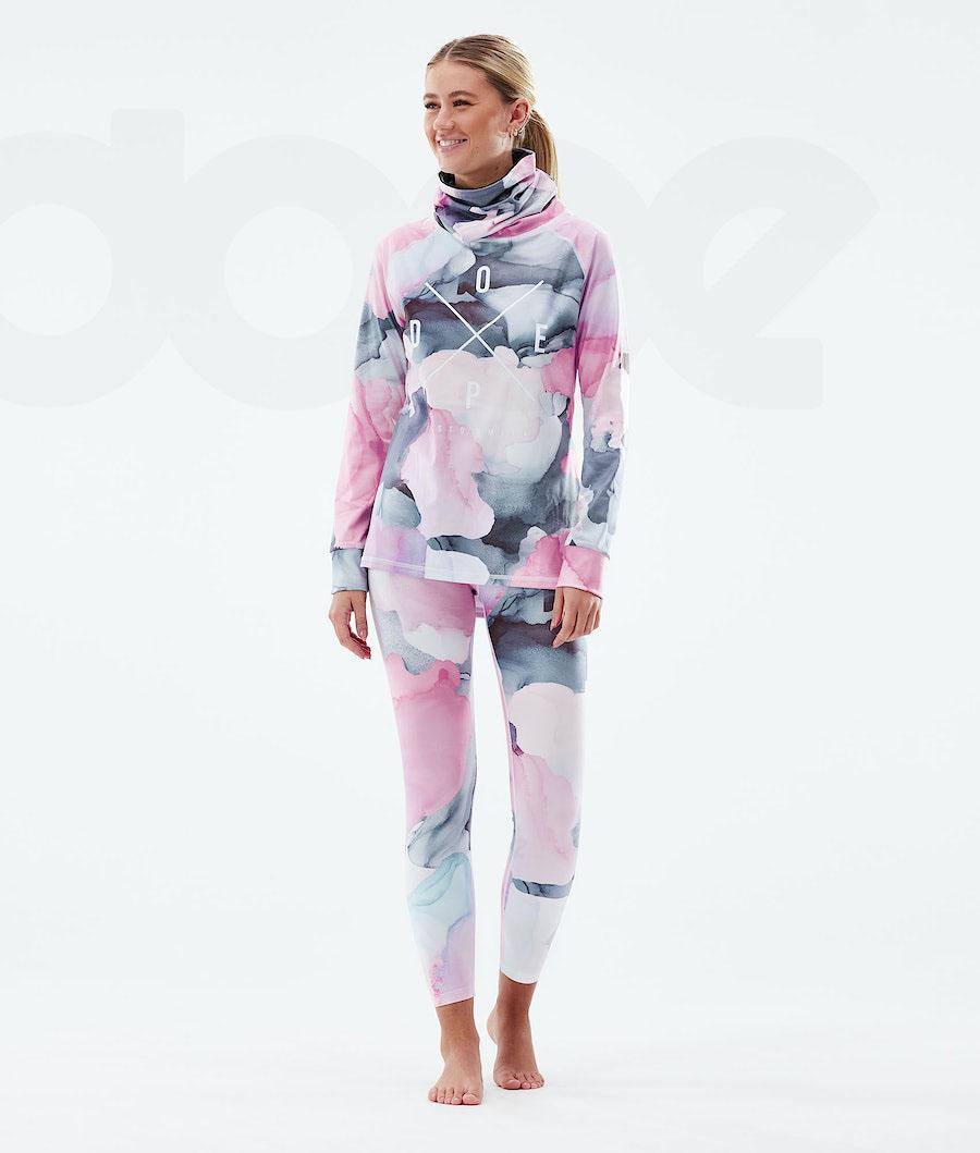 Pink Women's Dope Snuggle W Base Layer Tops | NZ_D1121