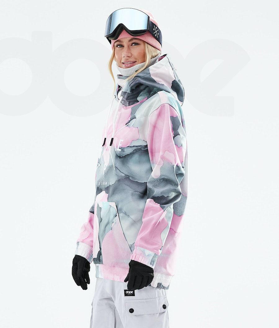 Pink Women's Dope Yeti 2021 Ski Jackets | NZ_D1196