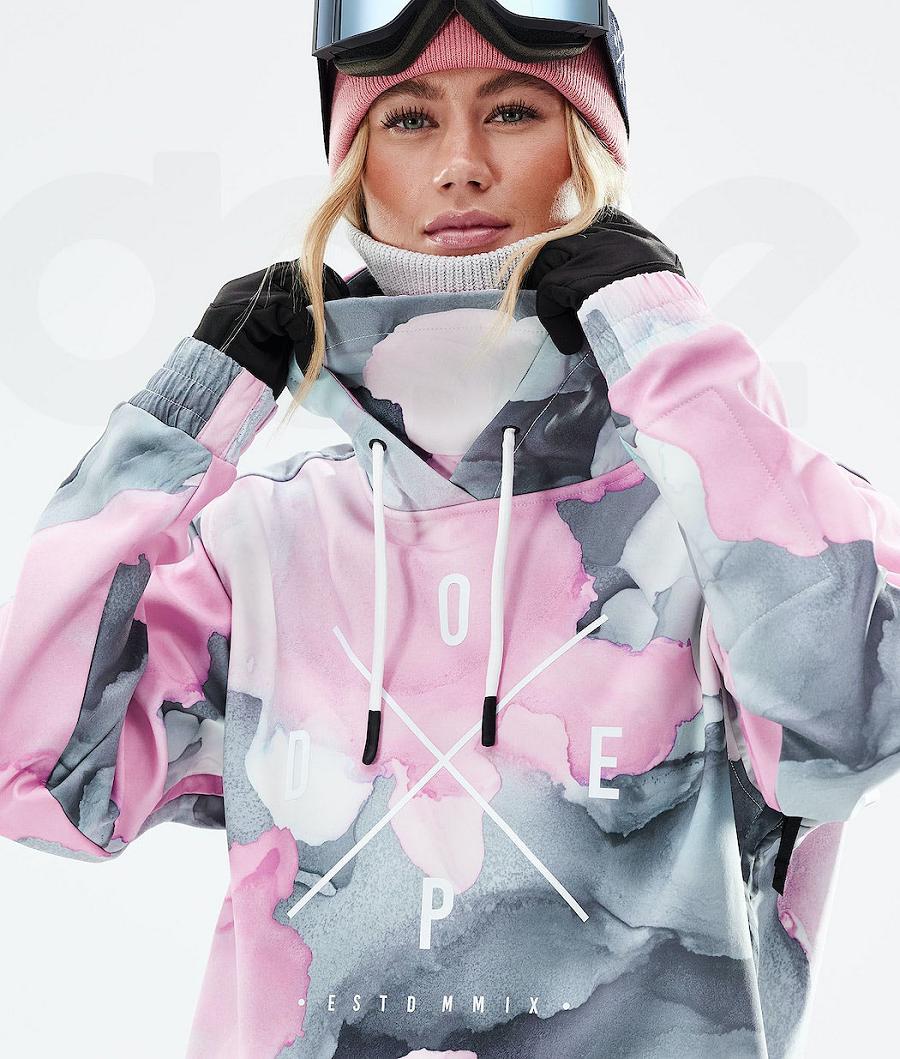 Pink Women's Dope Yeti 2021 Snowboard Jackets | NZ_D1345