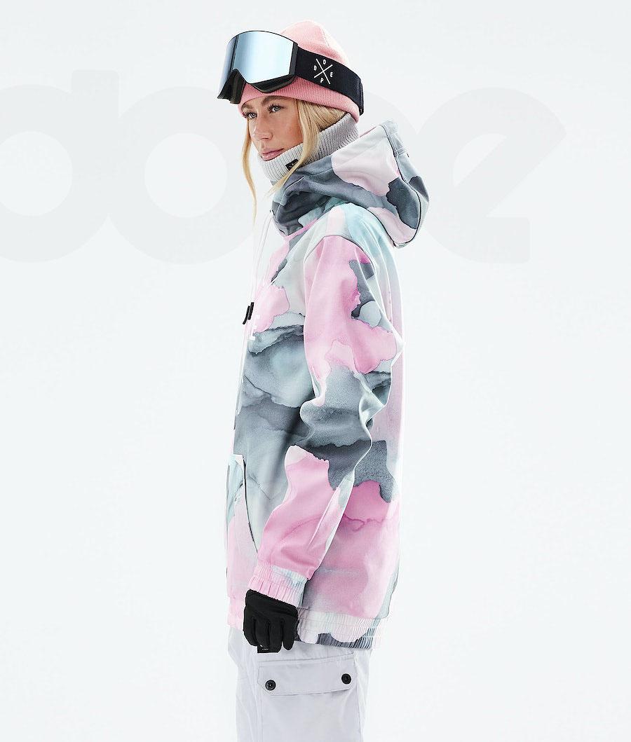 Pink Women's Dope Yeti 2021 Snowboard Jackets | NZ_D1345