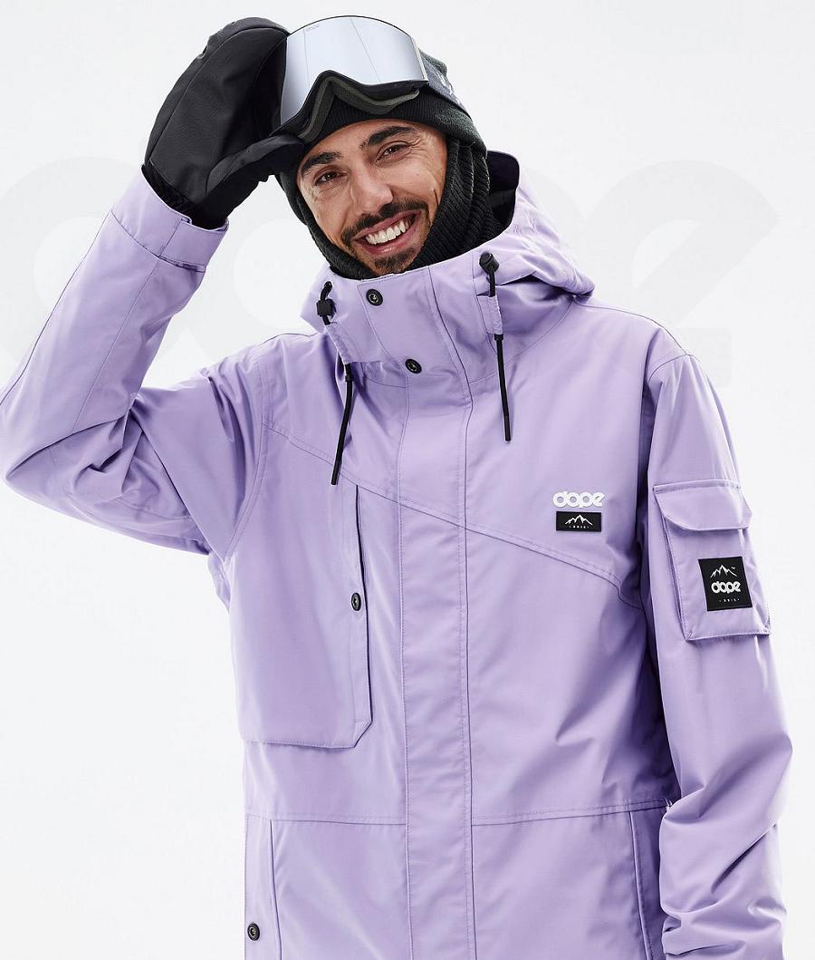 Purple Men's Dope Adept Snowboard Jackets | NZ_D1240