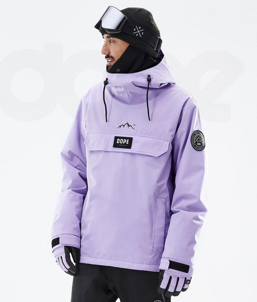 Purple Men\'s Dope Blizzard Ski Jackets | NZ_D1835