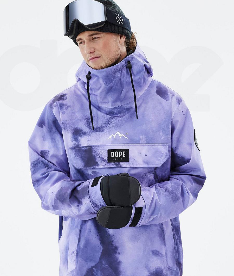 Purple Men's Dope Blizzard Snowboard Jackets | NZ_D1951
