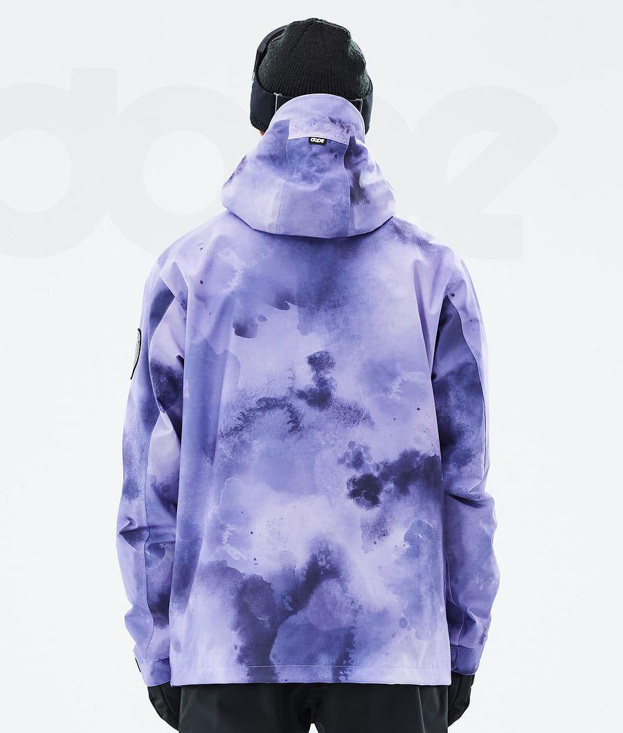 Purple Men's Dope Blizzard Snowboard Jackets | NZ_D1951
