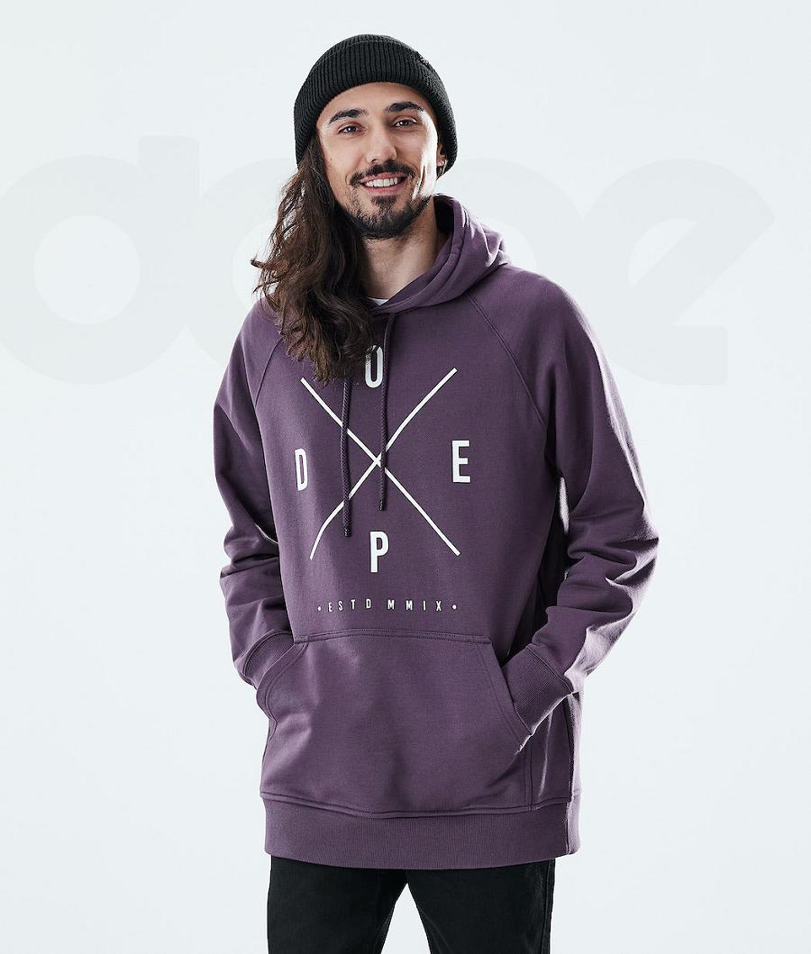Purple Men\'s Dope Daily Hoodies | NZ_D1220