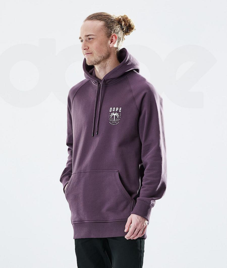 Purple Men's Dope Daily Hoodies | NZ_D2203