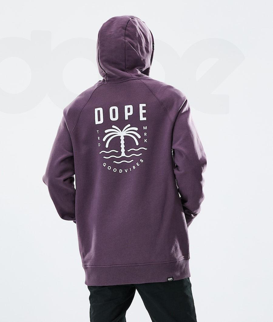 Purple Men's Dope Daily Hoodies | NZ_D2203