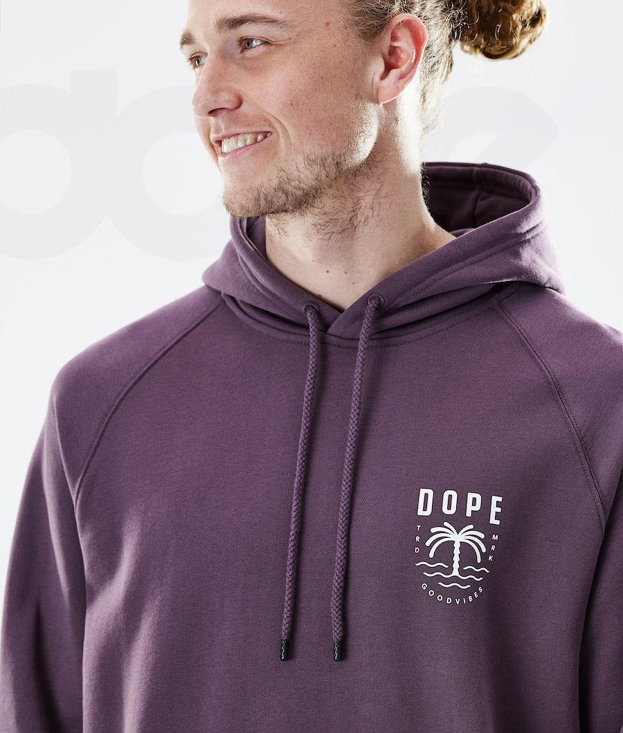Purple Men's Dope Daily Hoodies | NZ_D2203