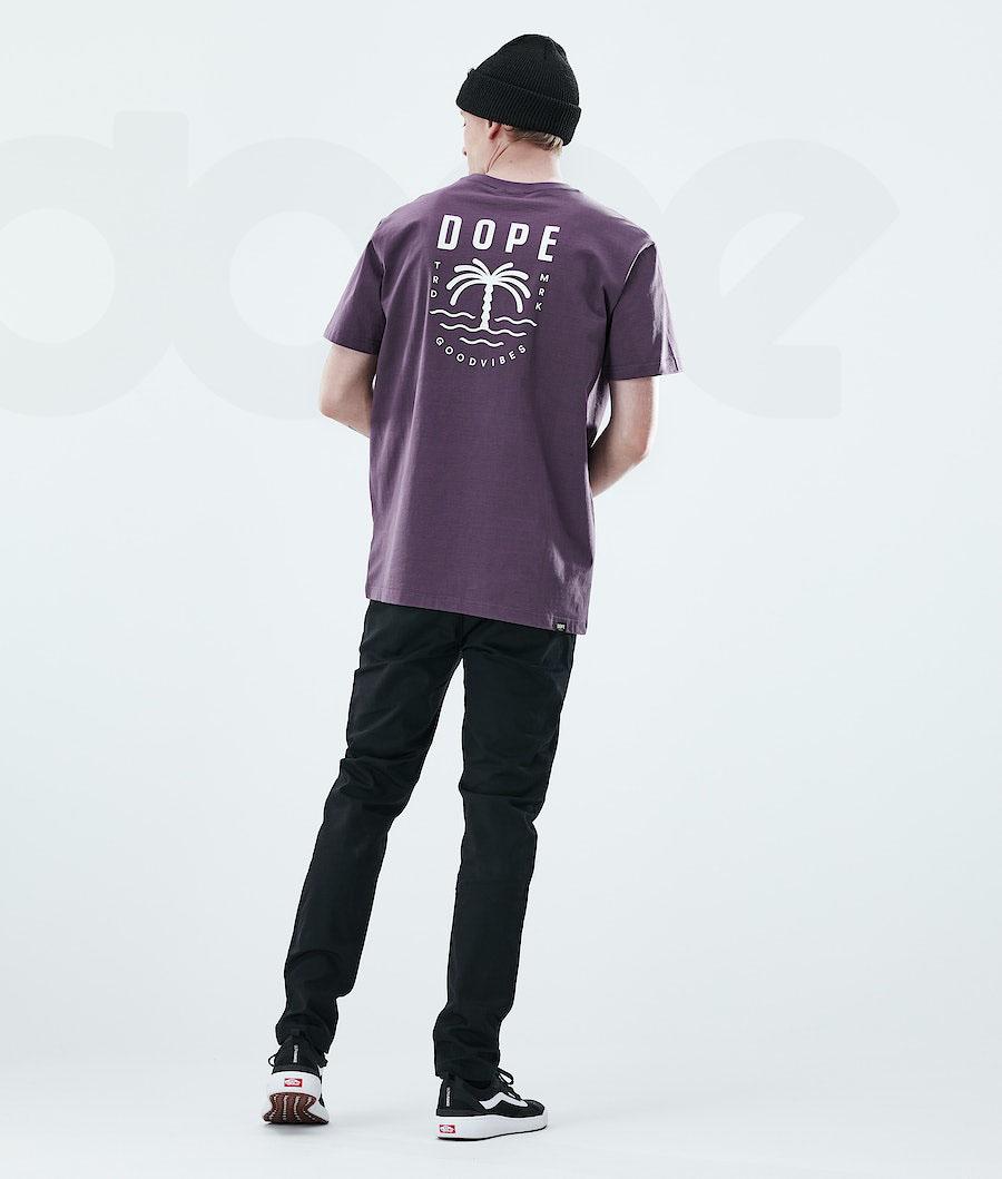 Purple Men's Dope Daily T-shirts | NZ_D1255