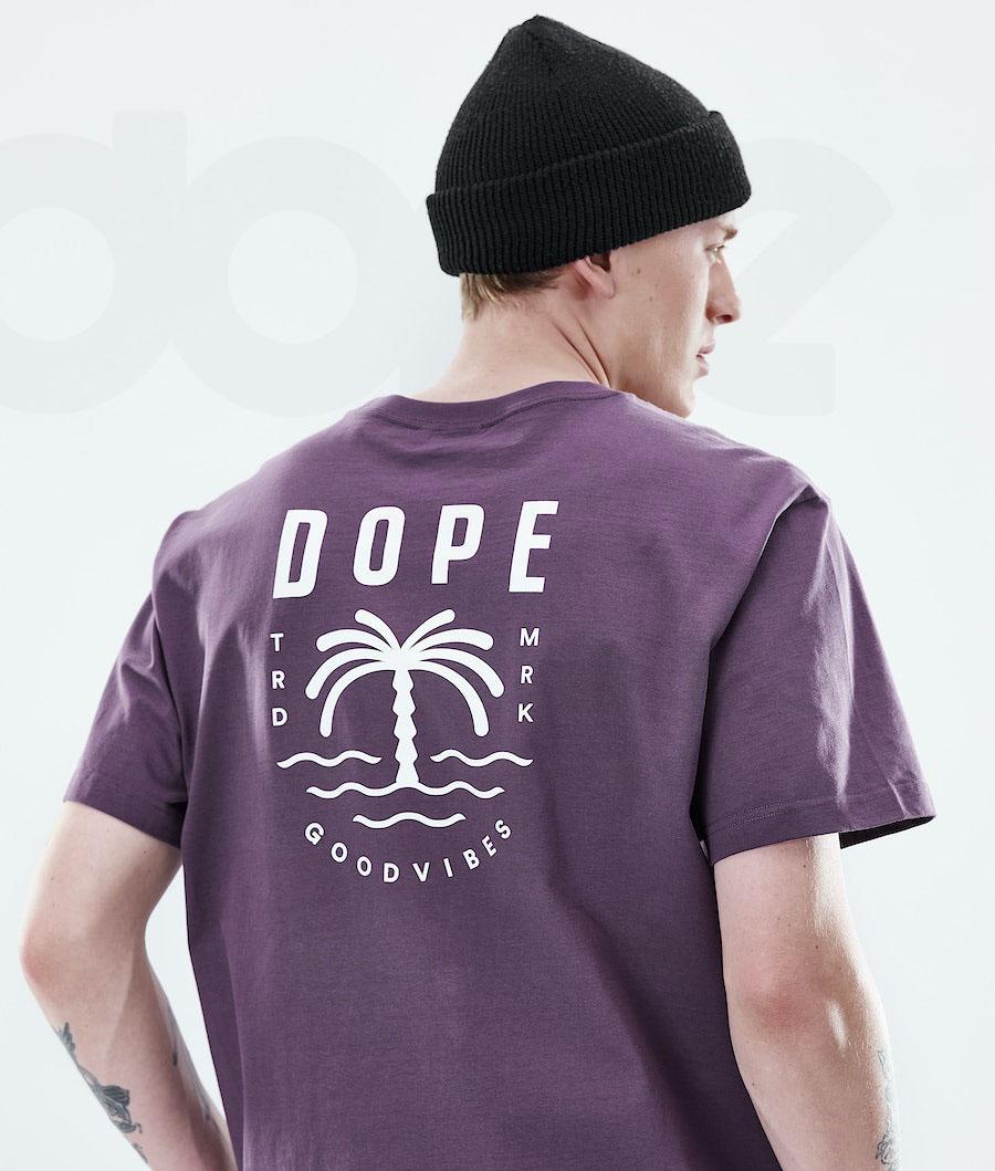 Purple Men's Dope Daily T-shirts | NZ_D1255