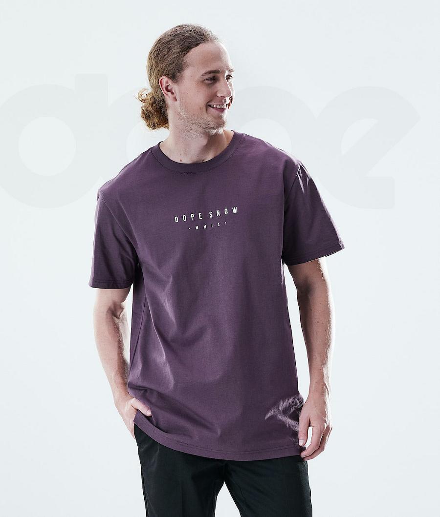 Purple Men's Dope Daily T-shirts | NZ_D2296