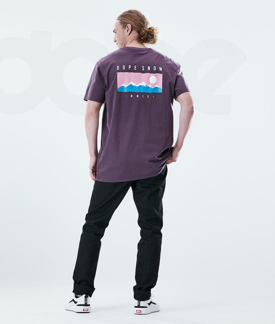 Purple Men's Dope Daily T-shirts | NZ_D2296