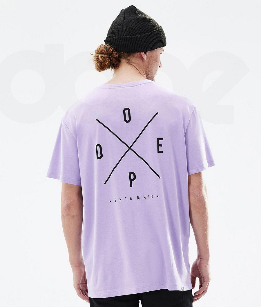 Purple Men\'s Dope Standard T-shirts | NZ_D2531