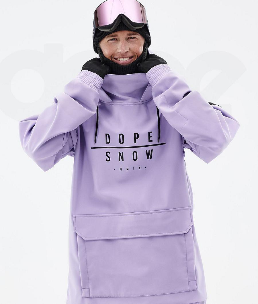 Purple Men's Dope Wylie Snowboard Jackets | NZ_D1757