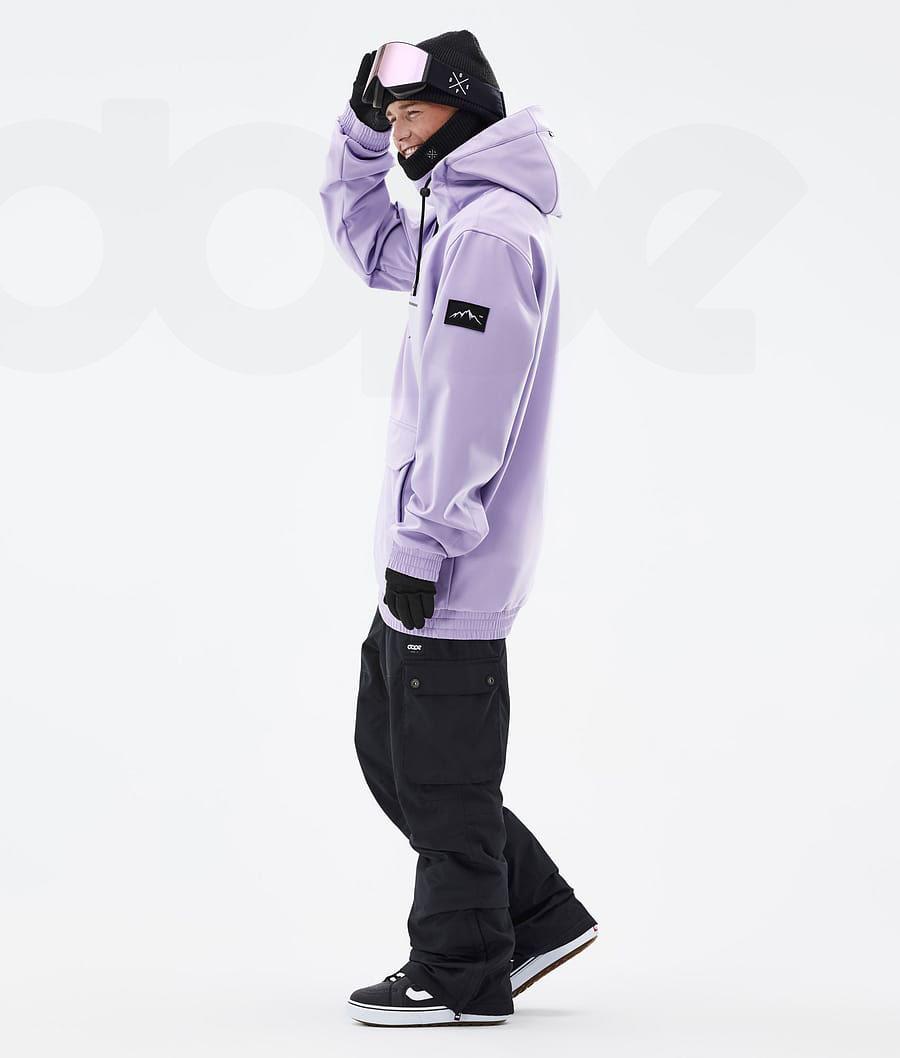 Purple Men's Dope Wylie Snowboard Jackets | NZ_D1757