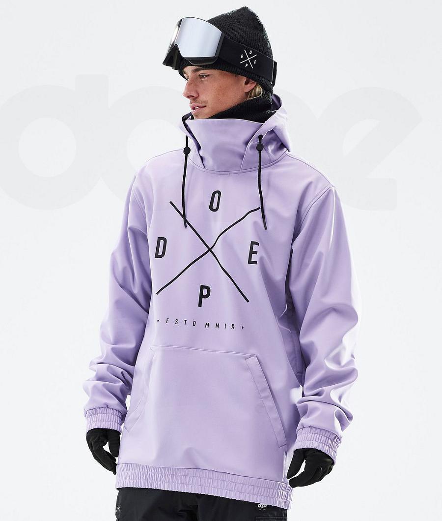 Purple Men\'s Dope Yeti Snowboard Jackets | NZ_D1594