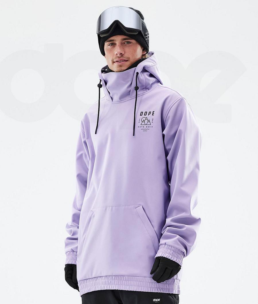 Purple Men's Dope Yeti Snowboard Jackets | NZ_D1734