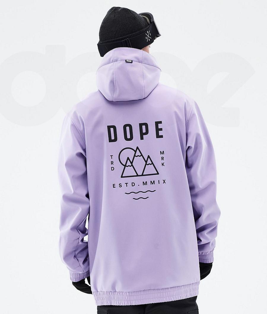 Purple Men\'s Dope Yeti Snowboard Jackets | NZ_D1734