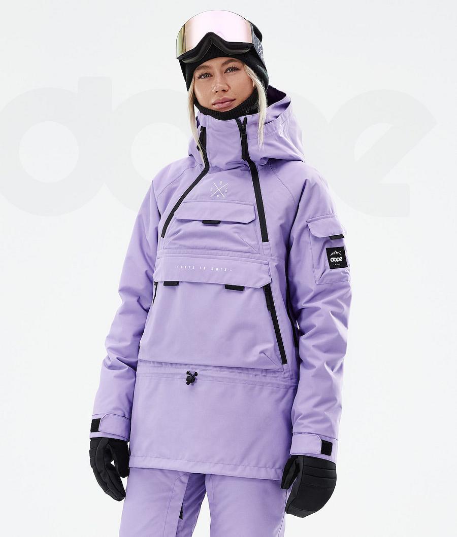 Purple Women\'s Dope Akin W 2021 Snowboard Jackets | NZ_D2005
