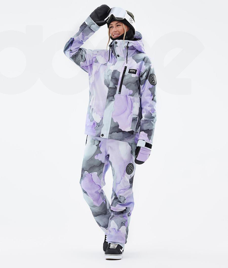 Purple Women's Dope Blizzard W Full Zip Snowboard Jackets | NZ_D1447