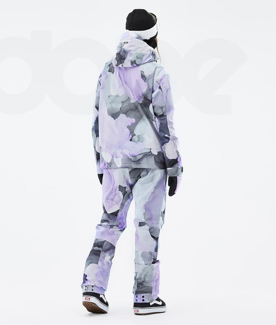 Purple Women's Dope Blizzard W Full Zip Snowboard Jackets | NZ_D1447
