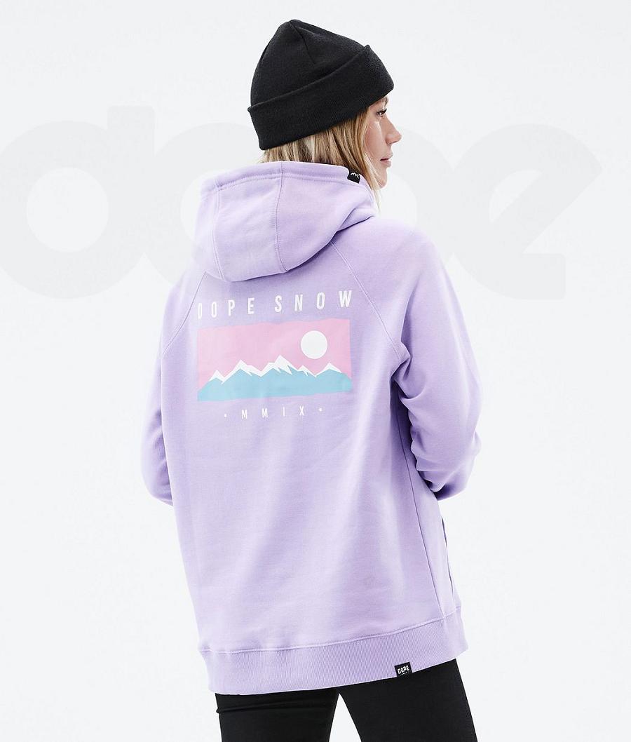 Purple Women\'s Dope Common W Hoodies | NZ_D2327