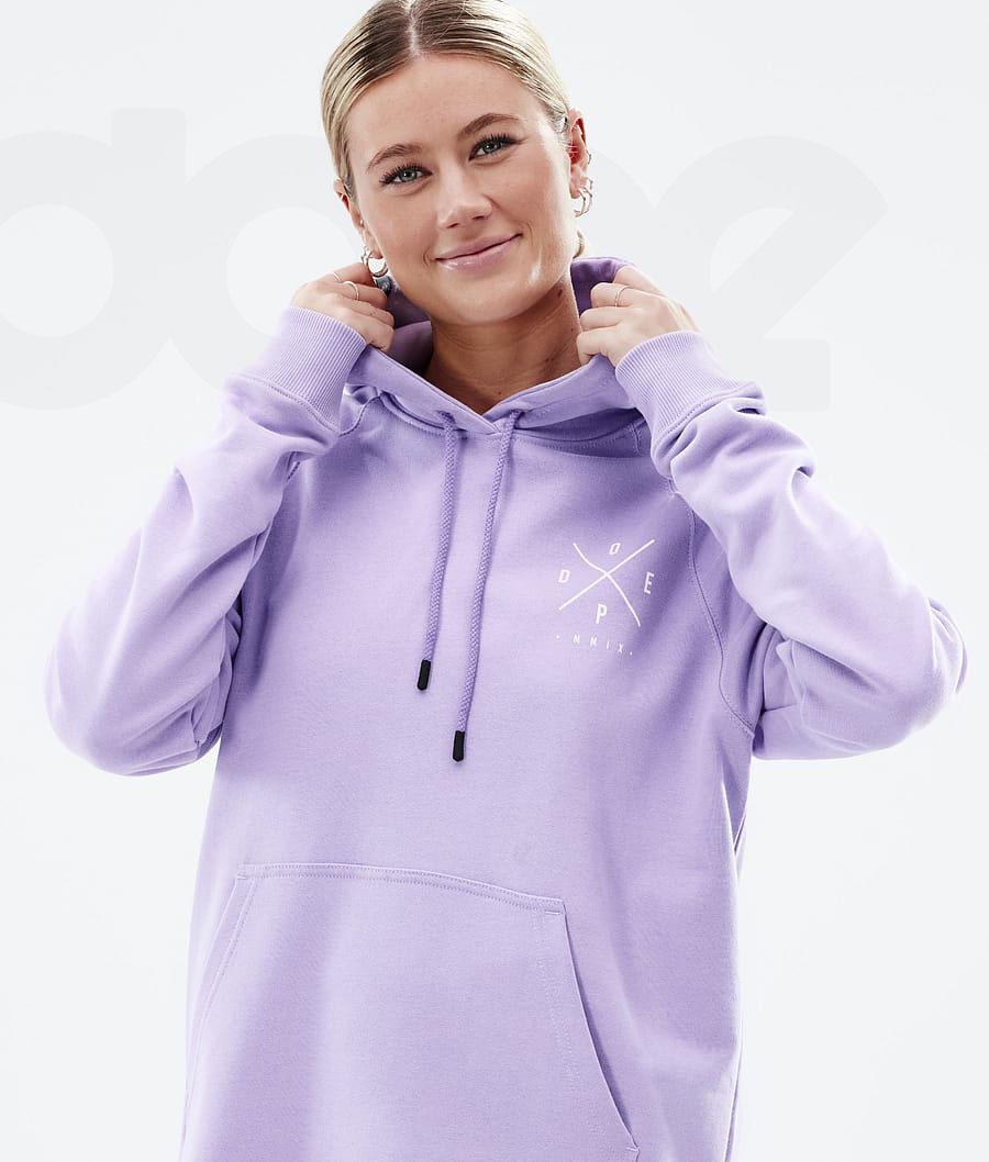 Purple Women's Dope Common W Hoodies | NZ_D2441