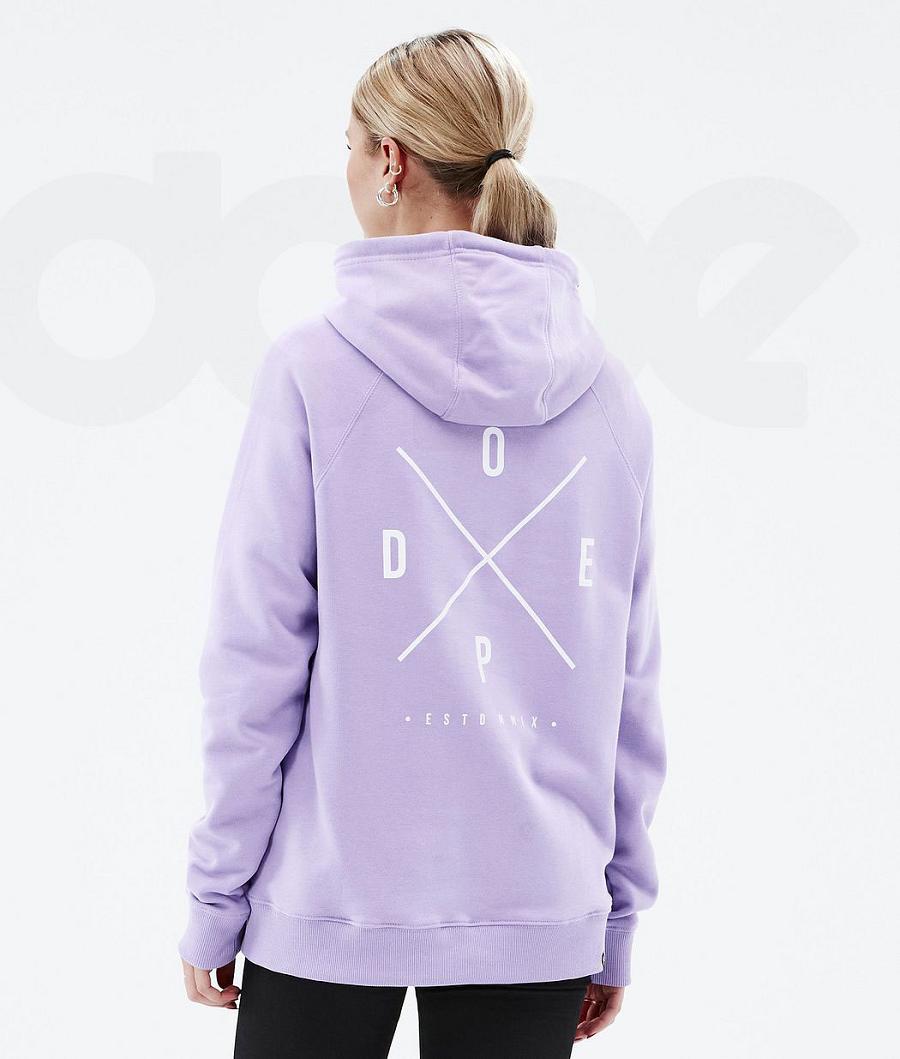 Purple Women\'s Dope Common W Hoodies | NZ_D2441