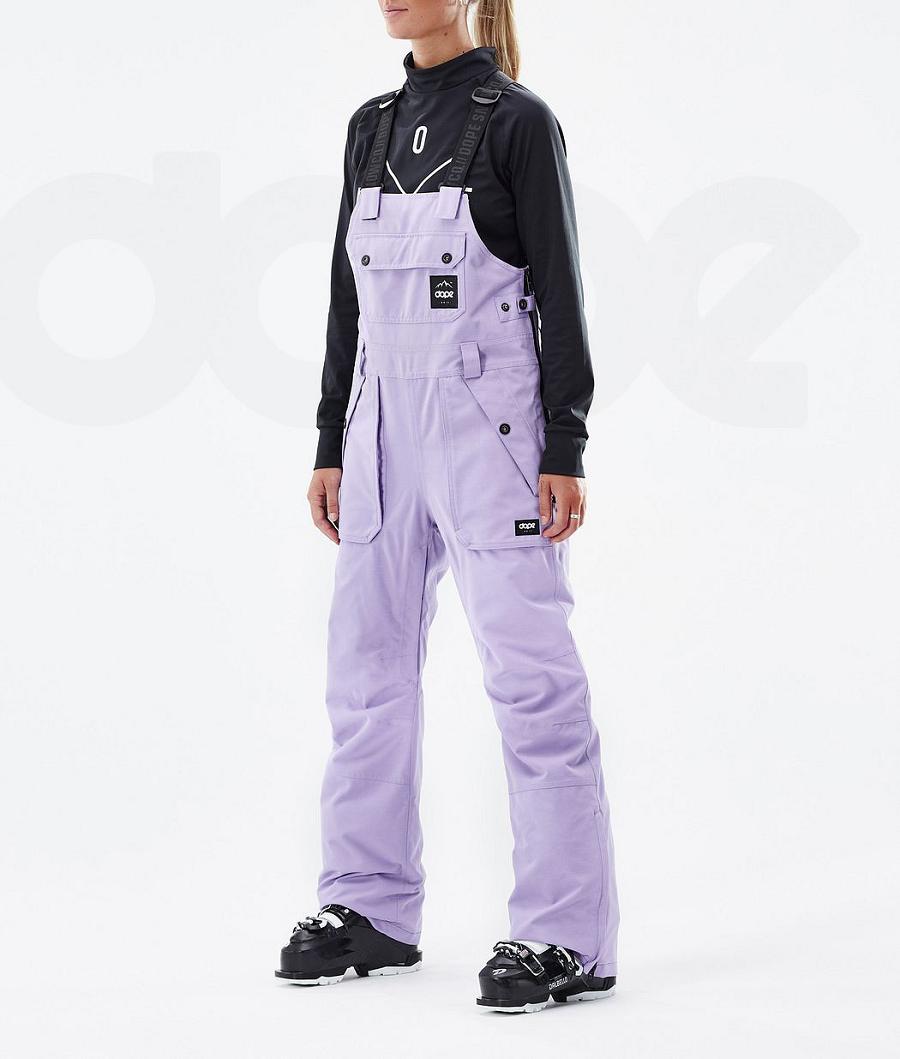 Purple Women\'s Dope Notorious B.I.B W Ski Pants | NZ_D1992