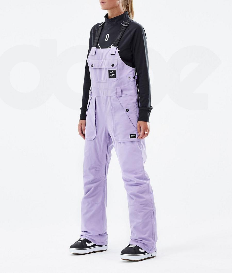 Purple Women\'s Dope Notorious B.I.B W Snowboard Pants | NZ_D2058
