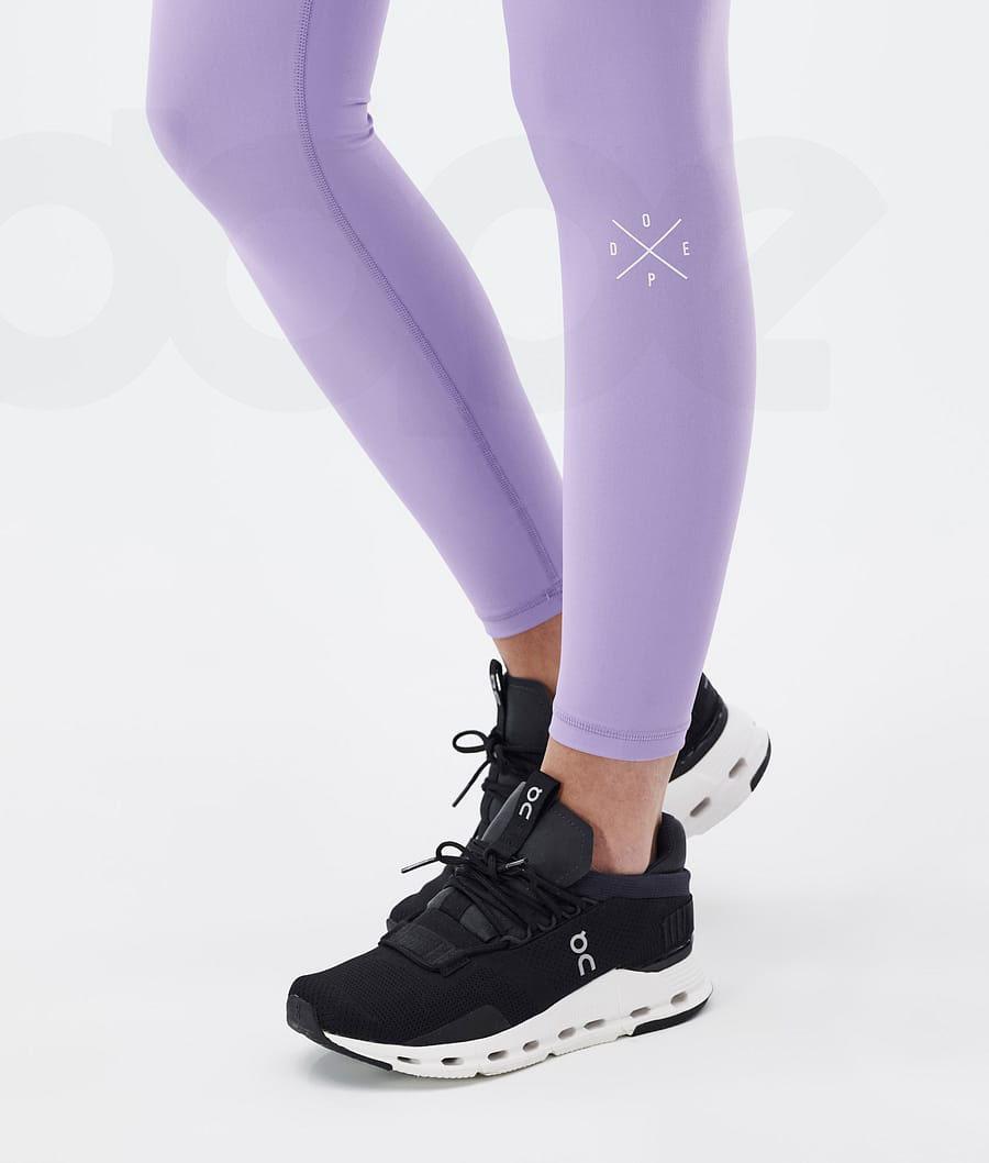 Purple Women's Dope Razor Leggings | NZ_D2045
