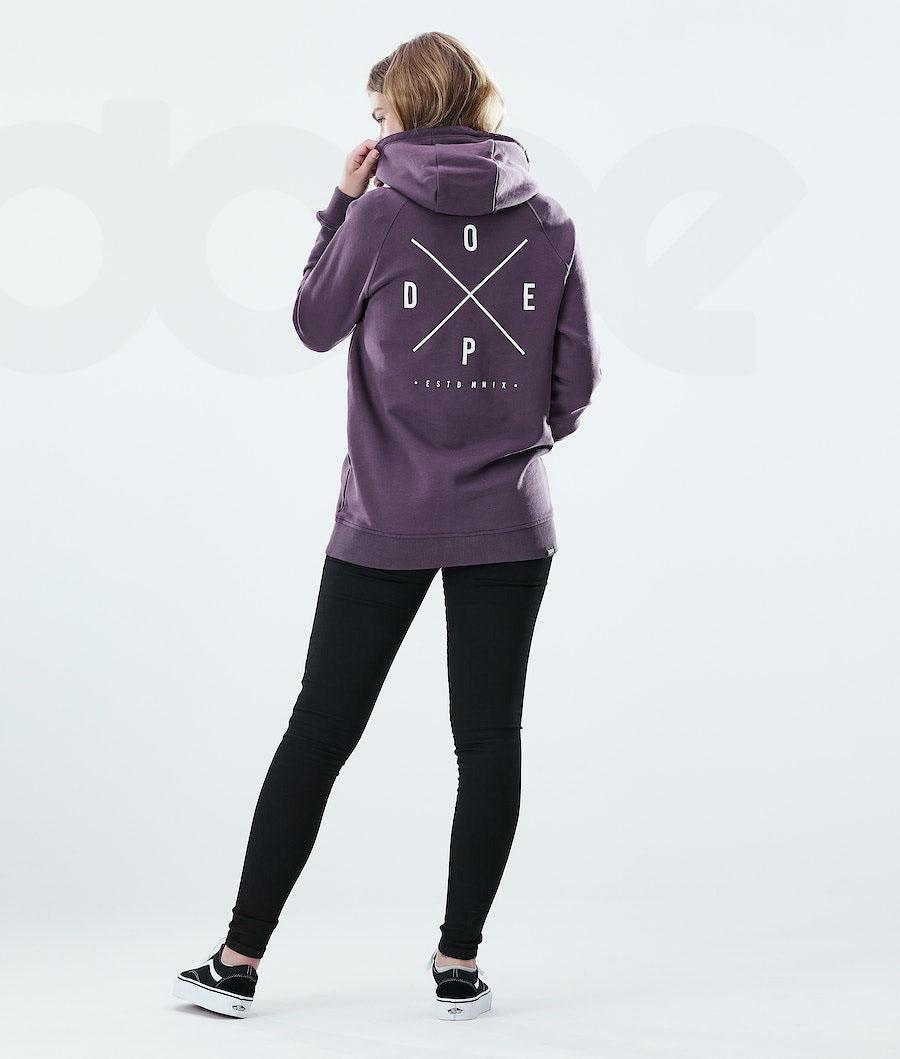 Purple Women's Dope Regular Hoodies | NZ_D1216