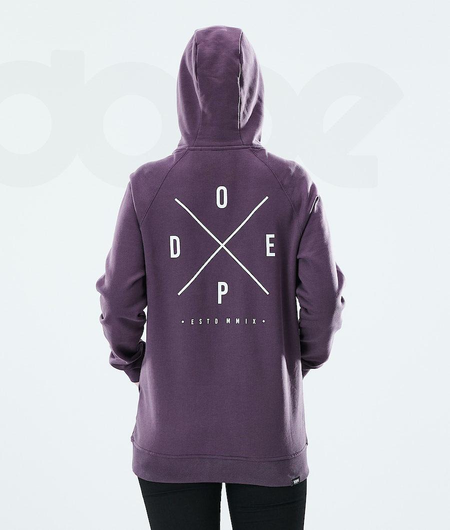 Purple Women's Dope Regular Hoodies | NZ_D1216