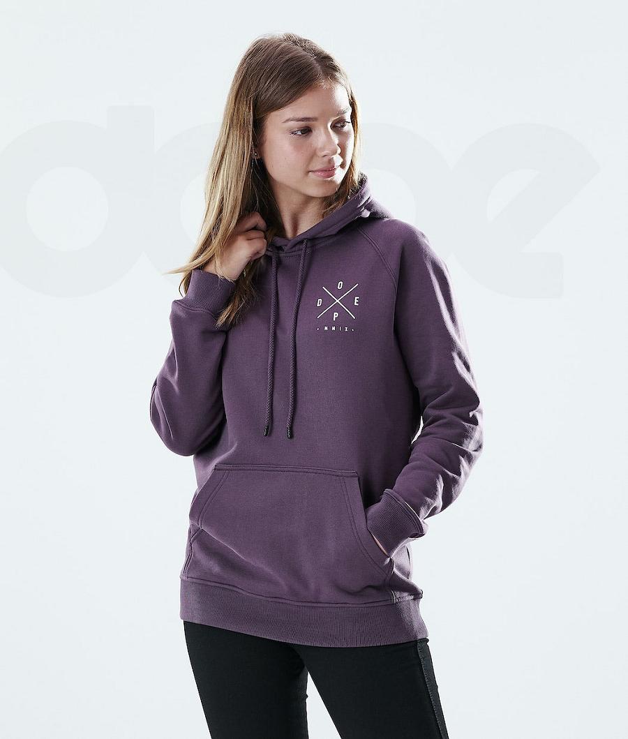 Purple Women\'s Dope Regular Hoodies | NZ_D1216