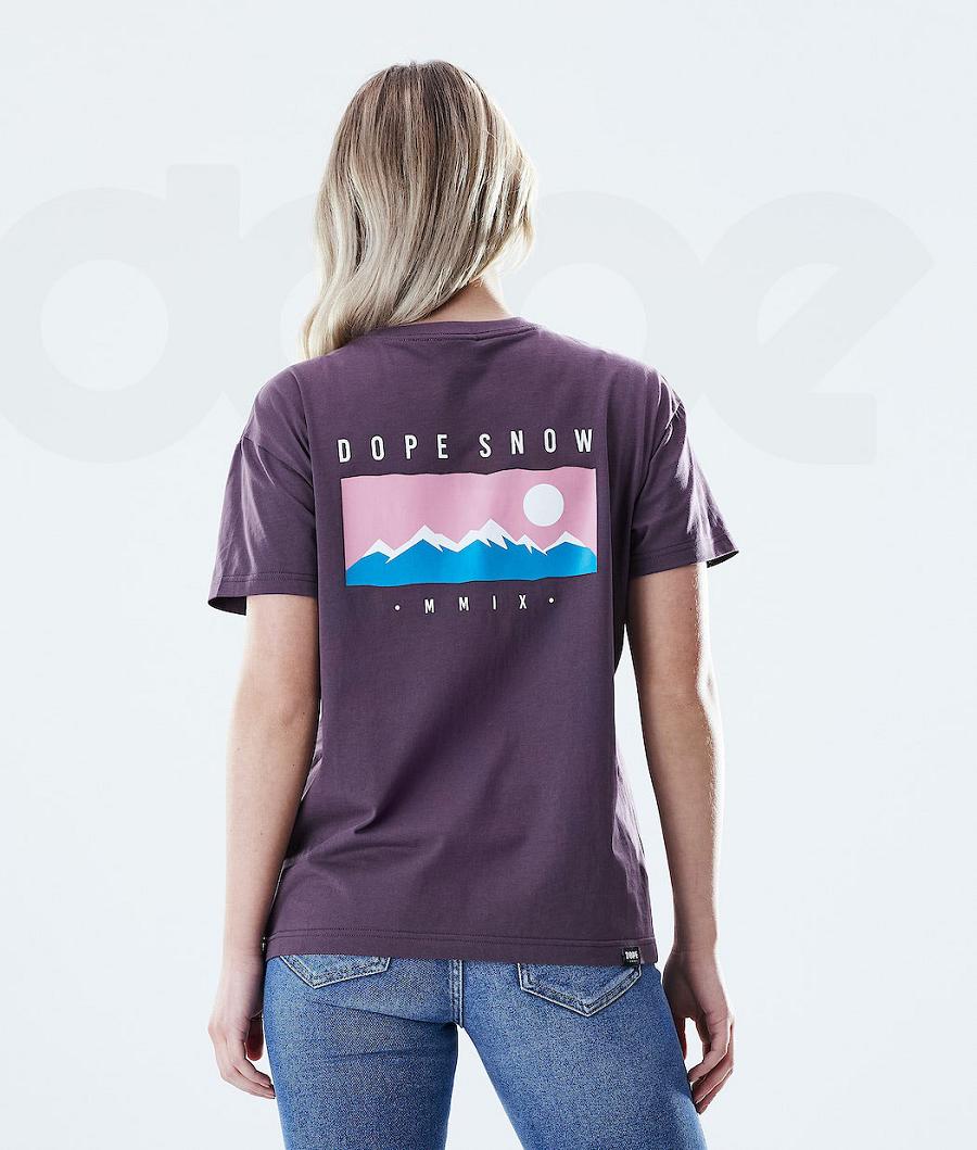 Purple Women's Dope Regular T-shirts | NZ_D1854