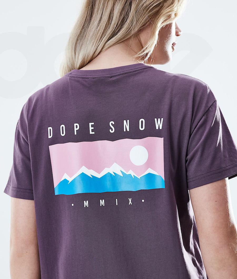 Purple Women's Dope Regular T-shirts | NZ_D1854