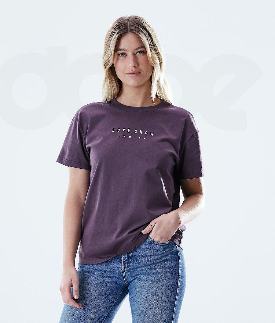 Purple Women\'s Dope Regular T-shirts | NZ_D1854