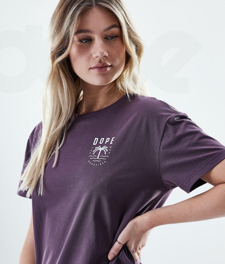 Purple Women's Dope Regular T-shirts | NZ_D2011