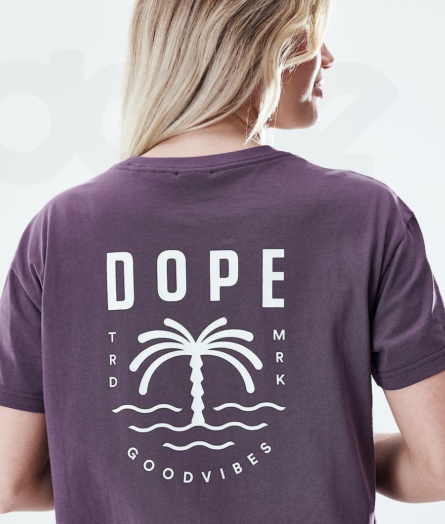 Purple Women's Dope Regular T-shirts | NZ_D2011