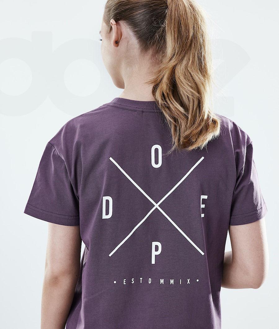 Purple Women's Dope Regular T-shirts | NZ_D2169