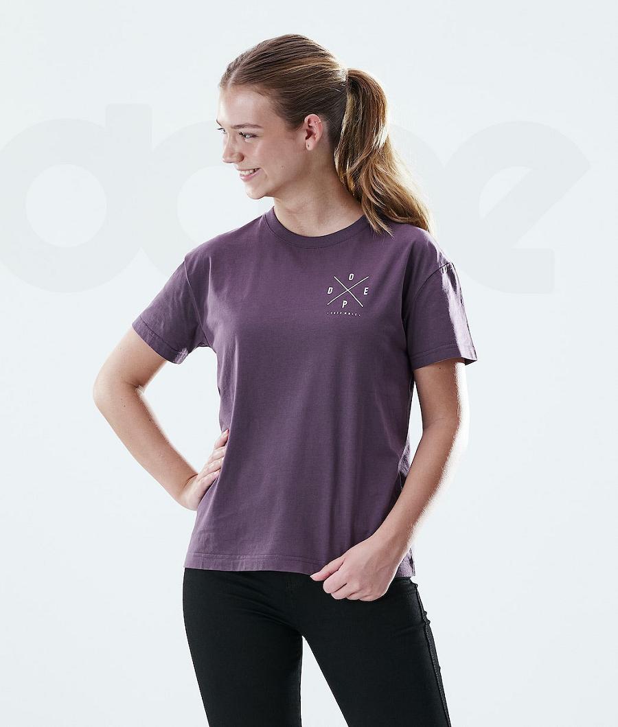 Purple Women\'s Dope Regular T-shirts | NZ_D2169