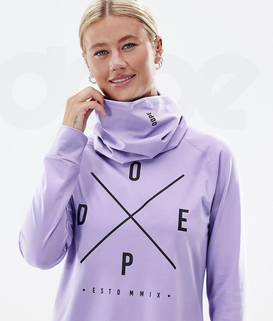 Purple Women's Dope Snuggle W Base Layer Tops | NZ_D1015