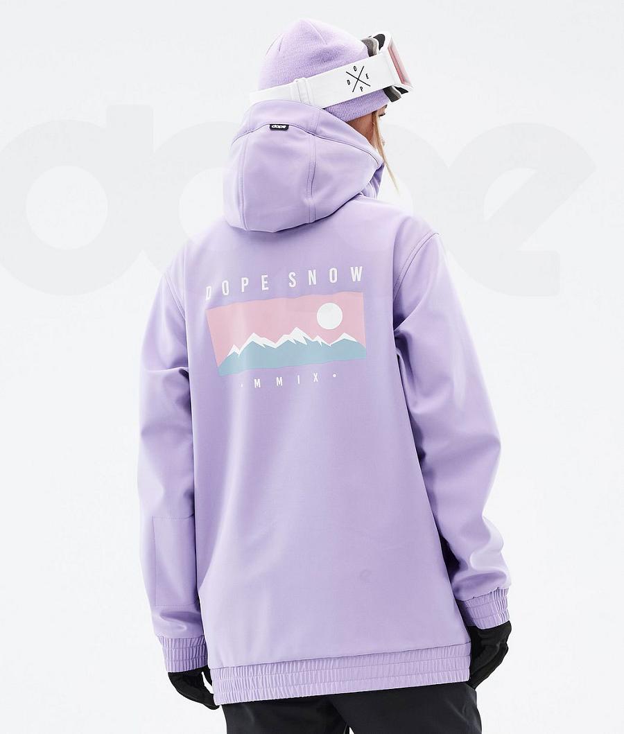Purple Women\'s Dope Yeti W Snowboard Jackets | NZ_D1004