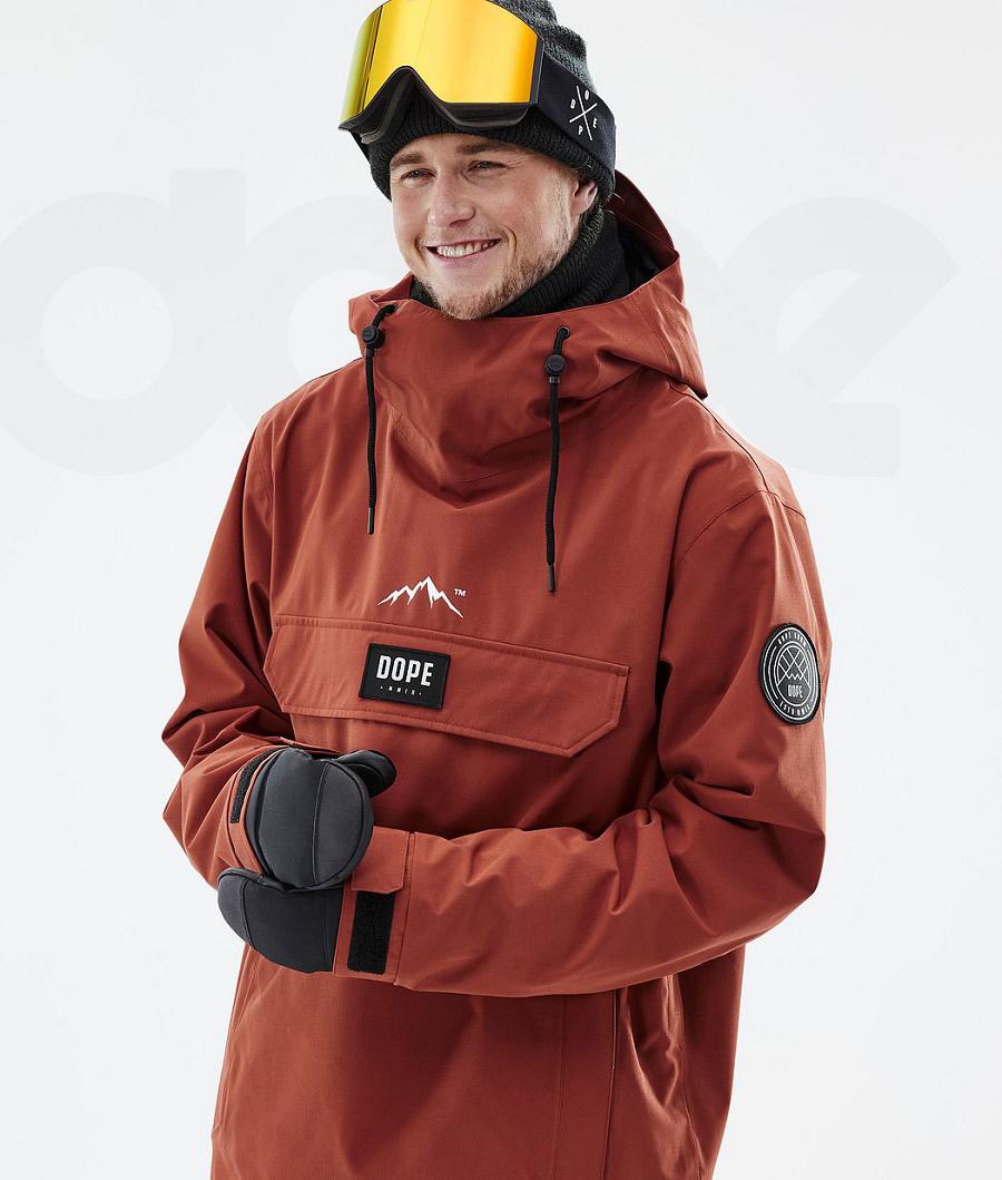 Red Men's Dope Blizzard Ski Jackets | NZ_D1881