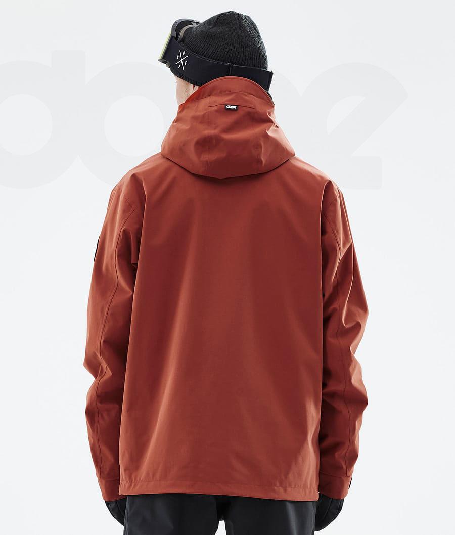 Red Men's Dope Blizzard Ski Jackets | NZ_D1881