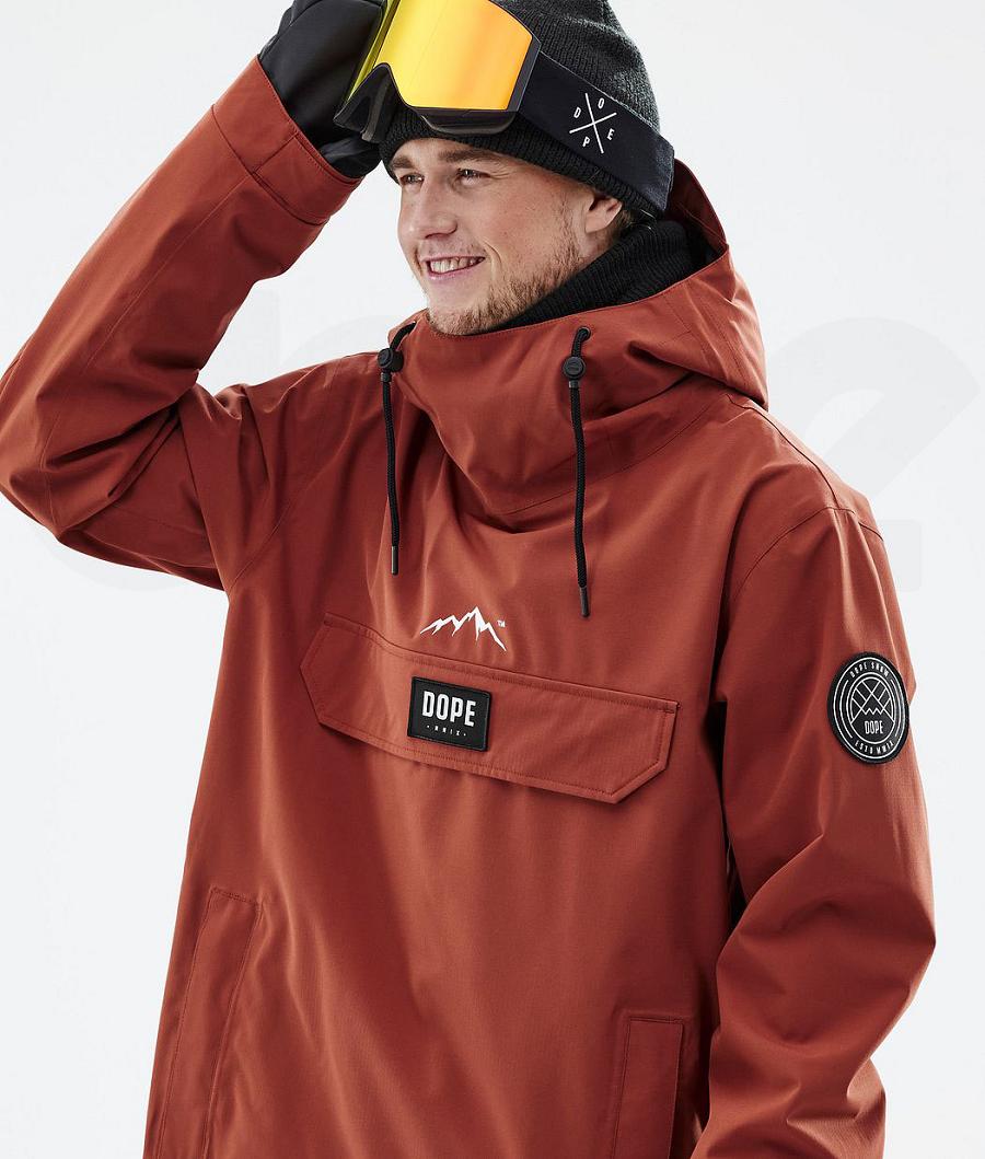 Red Men's Dope Blizzard Snowboard Jackets | NZ_D2346