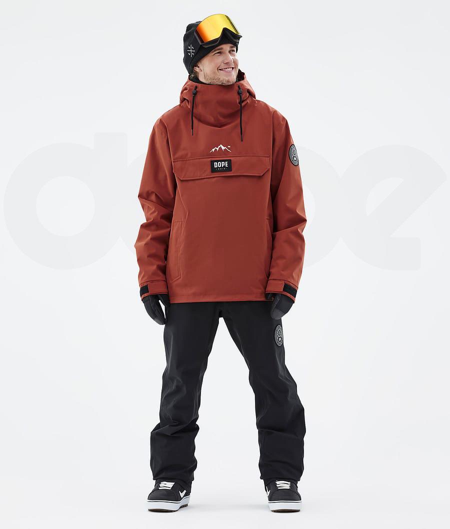 Red Men's Dope Blizzard Snowboard Jackets | NZ_D2346